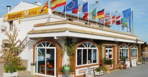 Restaurante del Camping La Marina Resort. La Marina, Elche. Alicante. Comunidad Valenciana. España.