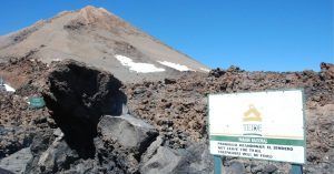 Restricciones del Parque Nacional de las Cañadas del Teide. Isla de Tenerife, Canarias.
