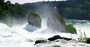 Rheinfall, Cataratas del Rin. Schaffhausen, Suiza.