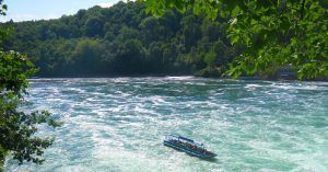 Rheinfall, Salto del Rin. Schffhausen. Suiza.