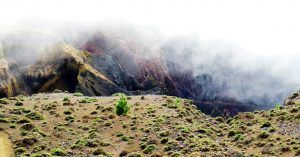Roque de los Muchachos. Isla de La Palma en Invierno. Islas Canarias.