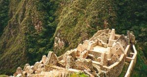 Ruinas de Huñay Huayna. Ruta Inca Machu Picchu. Perú.
