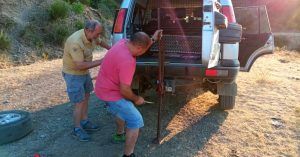 Ruta 4x4 Valle de Iruelas. El Tiemblo, Ávila. Pinchazo, Cambio de Rueda.