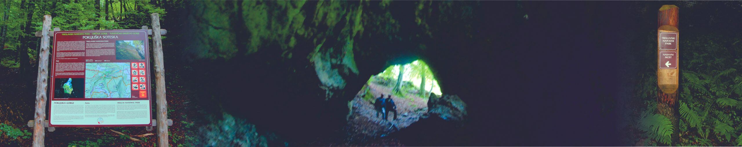 Ruta Cueva y Garganta Pokljuka Soteska. Krinica, Alta Carnolia. Gorenjska, Parque Nacional de Trivlav. Eslovenia.