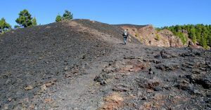 Ruta de los Volcanes. Isla de La Palma en Invierno. Islas Canarias.