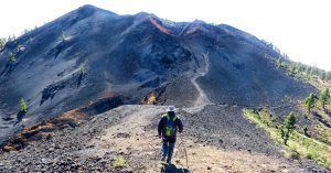 Ruta de los Volcanes. Isla de La Palma en Invierno. Islas Canarias.