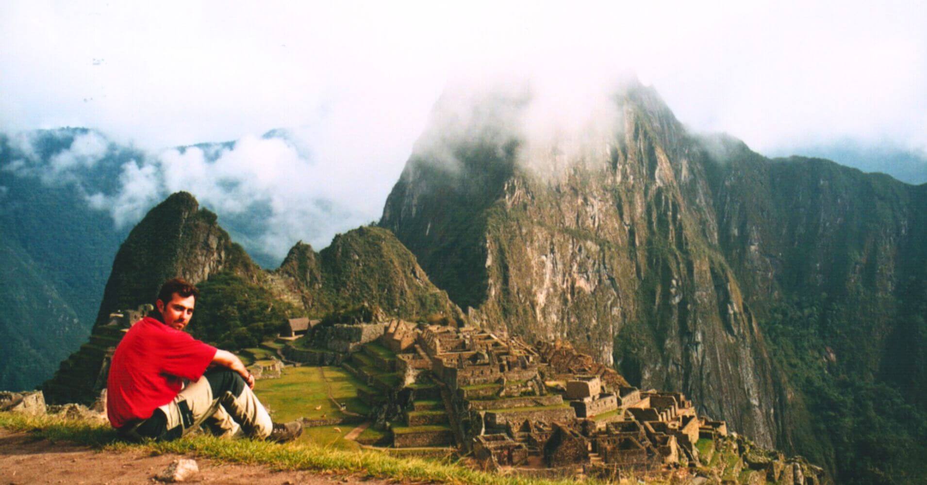 Ruta Inca, Panorámica de Machu Picchu. Perú.