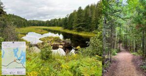 Ruta Le Caché. Lac du Fou, Parque Nacional La Mauricie, Quebec. Canadá.