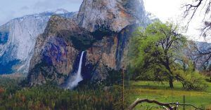 Rutas del Parque Nacional de Yosemite. California, Estados Unidos.
