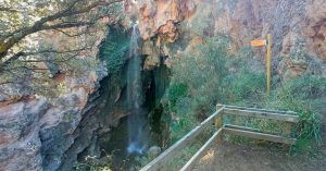 Salto de Las Yeguas. Amanaderos de Riodeva en Teruel. Aragón.