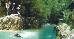 Saltos Barranco de Viandico. Sercué. Huesca. Aragón.