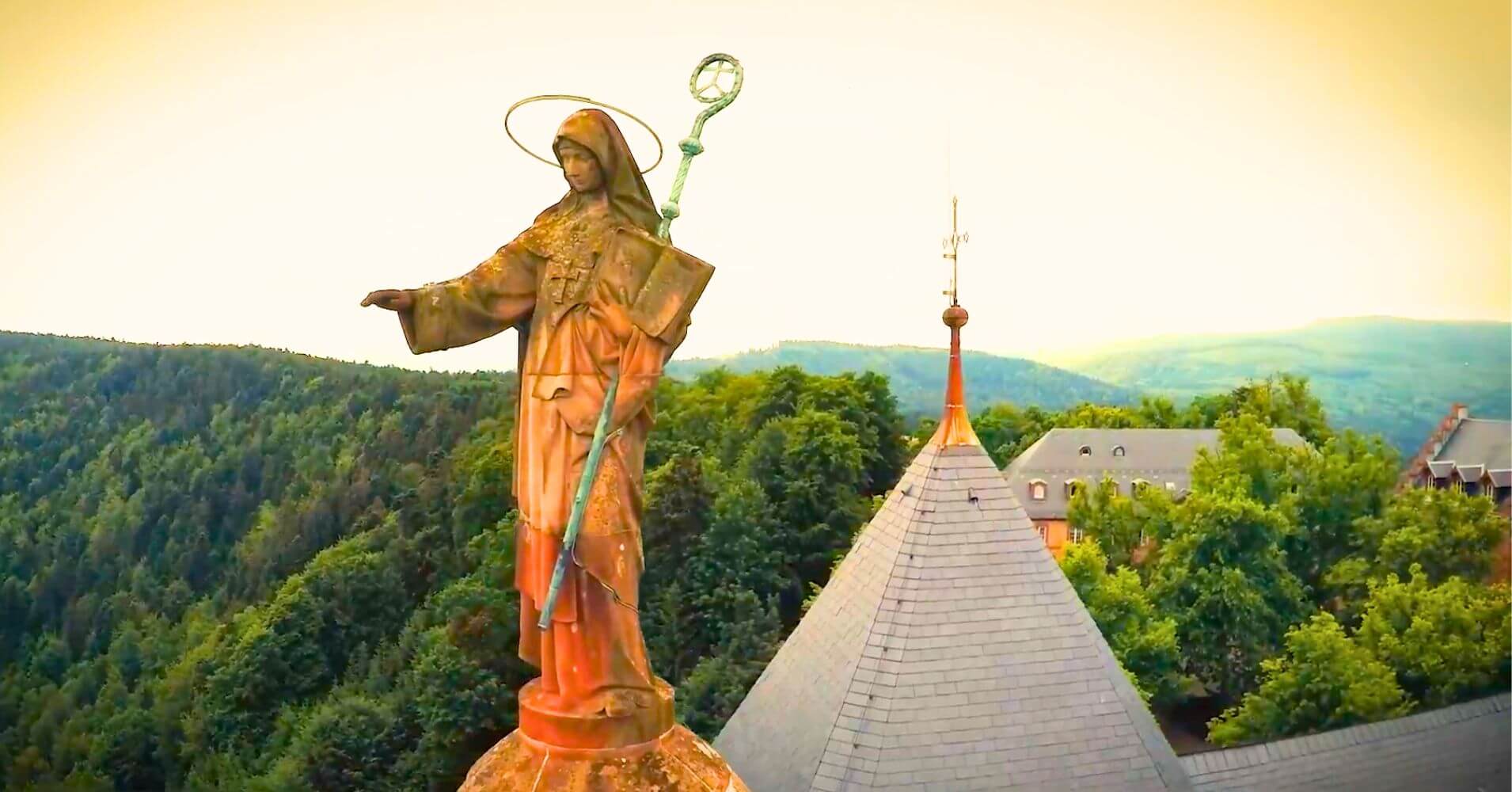 Santa Odilia, Sainte-Odile, Alsacia. Francia.