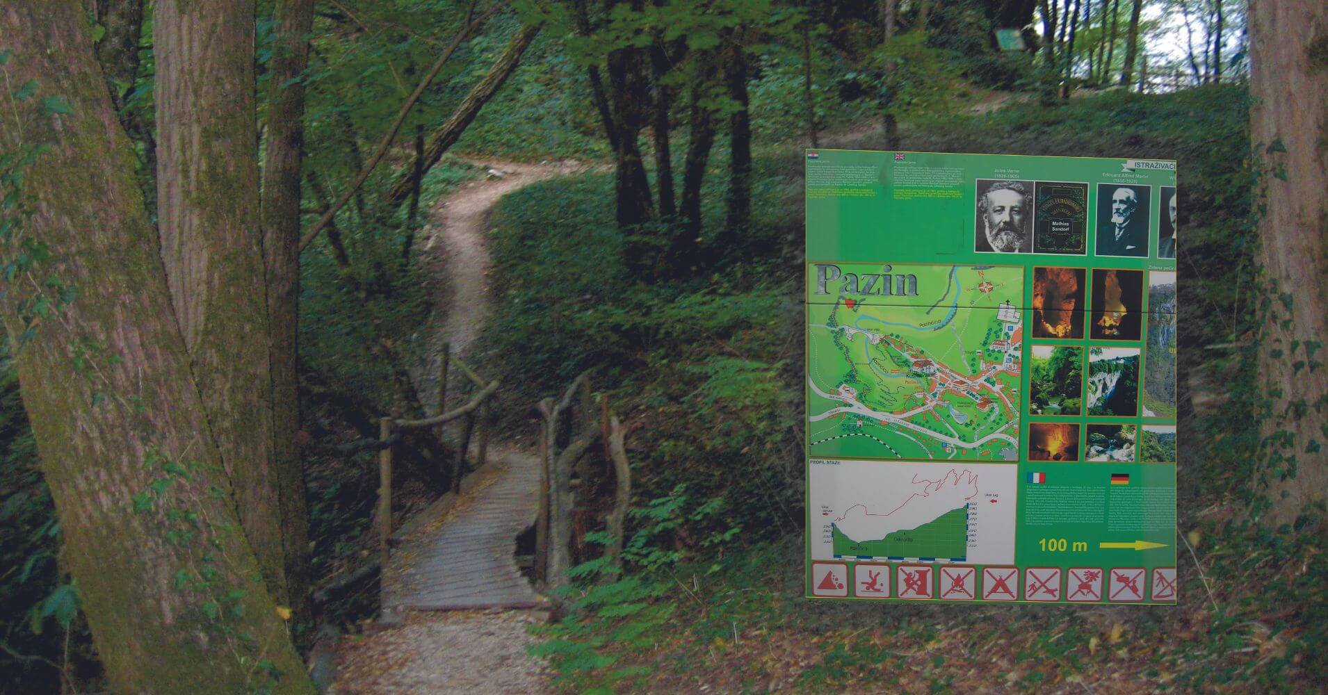 Sendero Cuevas de Pazin. Croacia.