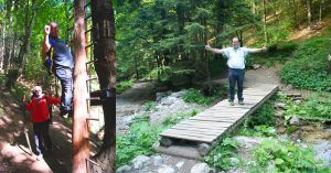Sendero del Cañón de las Siete Escaleras (Canionul Sapte Scări). Montes Cárpatos. Timisu de Jos. Brasov. Transilvania. Rumanía.