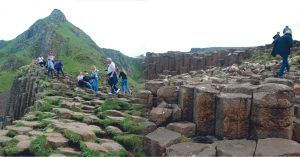 Sendero Inferior. Causeway Coast and Glens. Calzada del Gigante, Bushmills. Irlanda del Norte.
