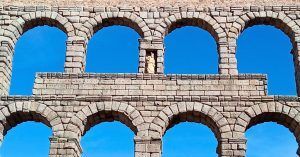 Sillares del Acueducto de Segovia. Castilla y León.