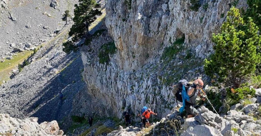 Subida Collado, Senda Camile. Cordillera de los Pirineos.