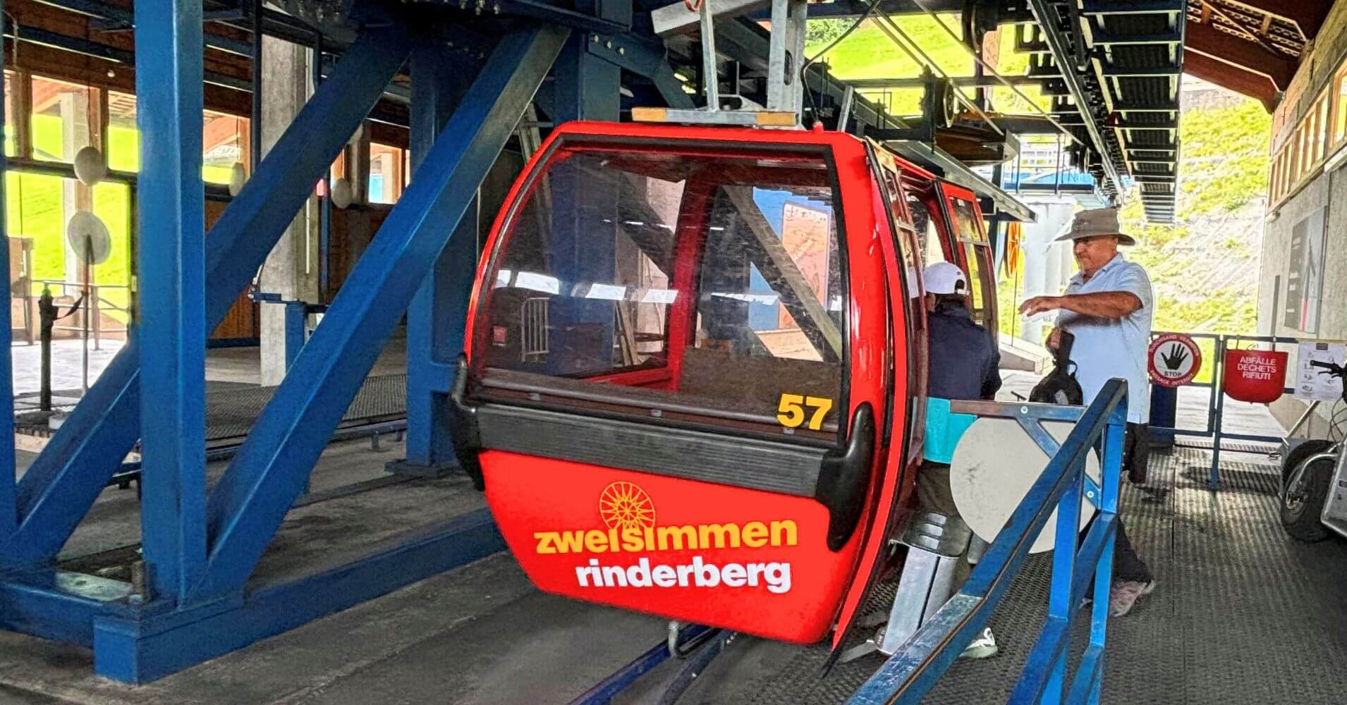 Teleférico de Rinderberg. Gstaad. Oberland-Bernés. Suiza.