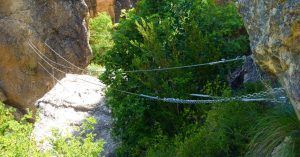 Tibetanos de la Ferrata de Peñas Juntas. Bierge. Huesca. Aragón.