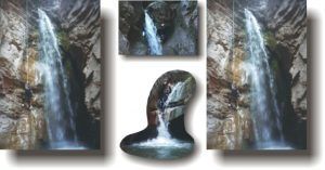 Toboganes y Rapeles del Barranco de Liri las Doce Cascadas. Castejón de Sos. Huesca. Aragón.
