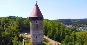 Torre Castillo de Burg Clam. Saxem, Alta Austria.