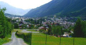 Tour del Mont Blanc. Llegando a Chamonix. Francia.