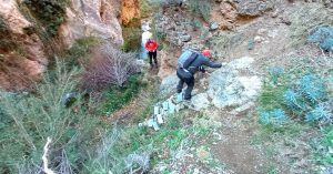 Tramo Equipado del Barranco de Amanaderos de Riodeva en Teruel, Aragón.