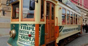 Tranvía en Oporto. Portugal.