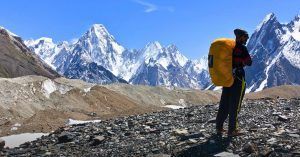 Trekking Baltoro Karakorum en la Cordillera del Himalaya. Región de Baltistán. Skardú, Pakistán.