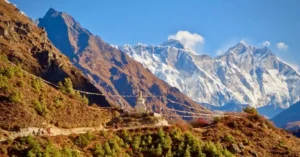 Trekking del Campo Base de Everest. Estupa, Nepal.