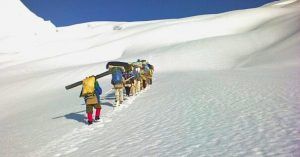 Trekking Glaciar Biafo Hisper en Baltistán. Askole, Hisper Nagar, Cordillera Karakorum. Skardú, Pakistán.