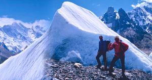 Trekking Gondogoro. Región de Baltistán. Cordillera Karakórum en Skardú. Pakistán.