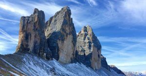 Tres Cimas di Lavaredo. Alrededores de Cortina d' Ampezzo. Alpes Dolomitas. Belluno, Véneto. Italia.