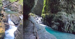 Troncos Üble Schlucht Falsa Garganta. Rankweil, Laterns. Volrarberg, Austria.