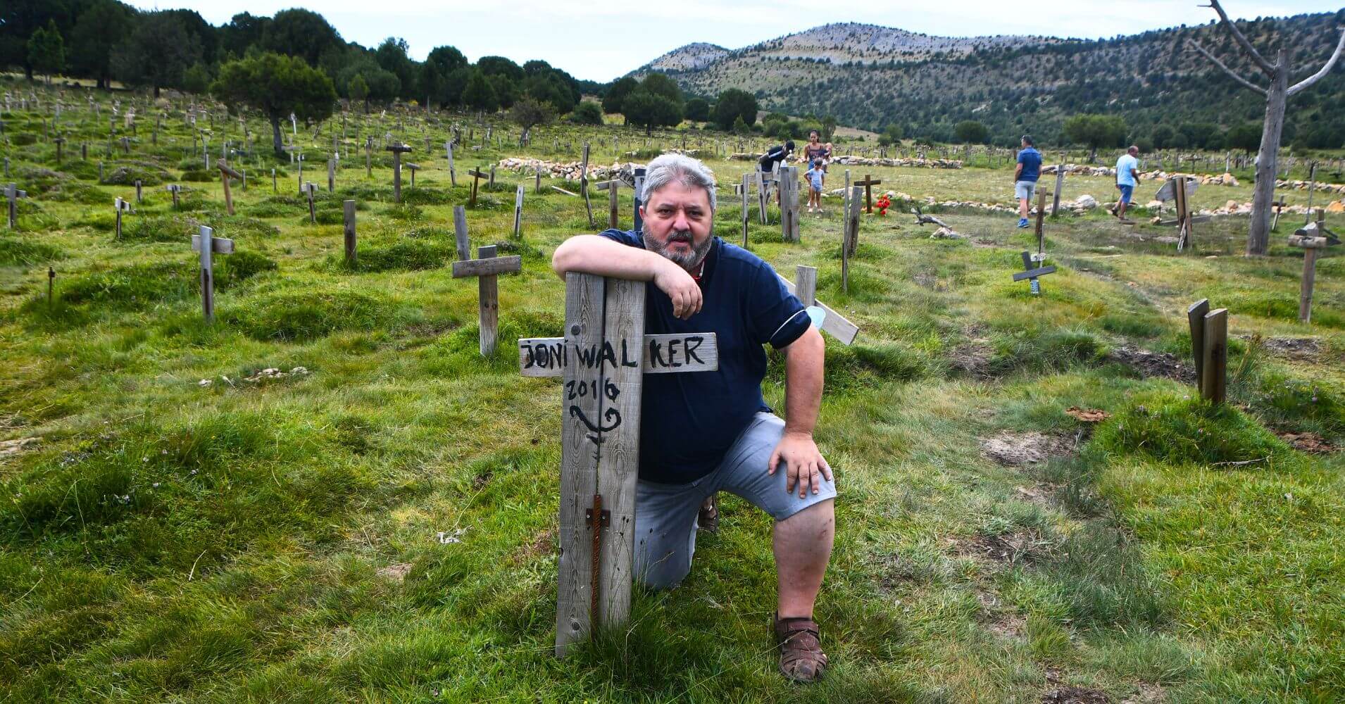 Tumba de Jony Walker. Cementerio de Sad Hill. Santo Domingo de Silos. Burgos.