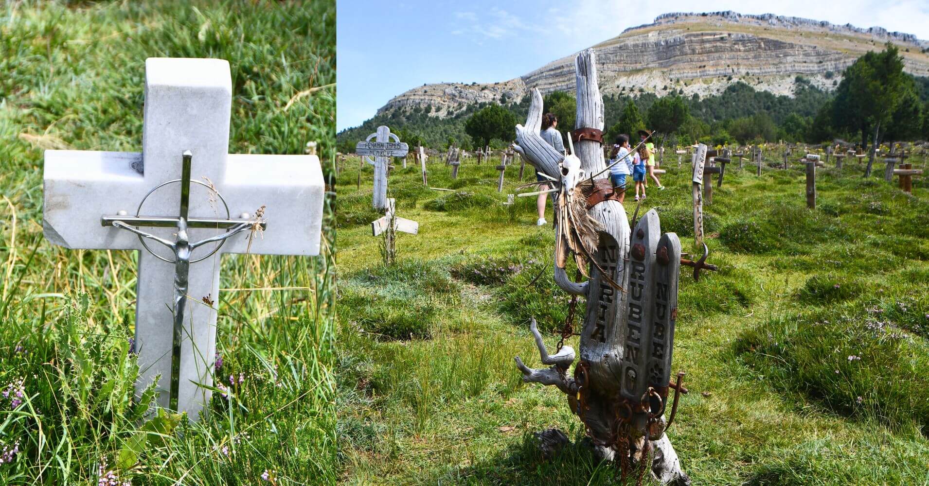Tumbas Curiosas del Cementerio de Sad Hill. Santo Domingo de Silos. Burgos.