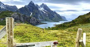 Unstad Beach, Lofoten. Noruega.