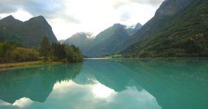 Valle de Oldendalen. Stryn, Olden. Vestland, Noruega.