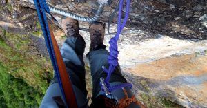 Vertical Ferrata de Camaleño. Los Llanos, Picos de Europa. Cantabria.