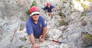 Vía Ferrata Norte del Cid. Vertical. Petrer. Alicante, Comunidad Valenciana.