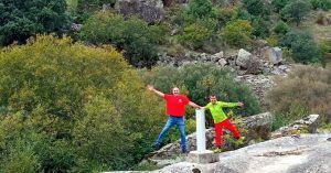 Vértice Geodésico del Río Alberche en la Presa Baena. Ávila, Castilla y León.