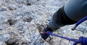 Vía Ferrata Norte del Cid. Vertical. Petrer. Alicante, Comunidad Valenciana.