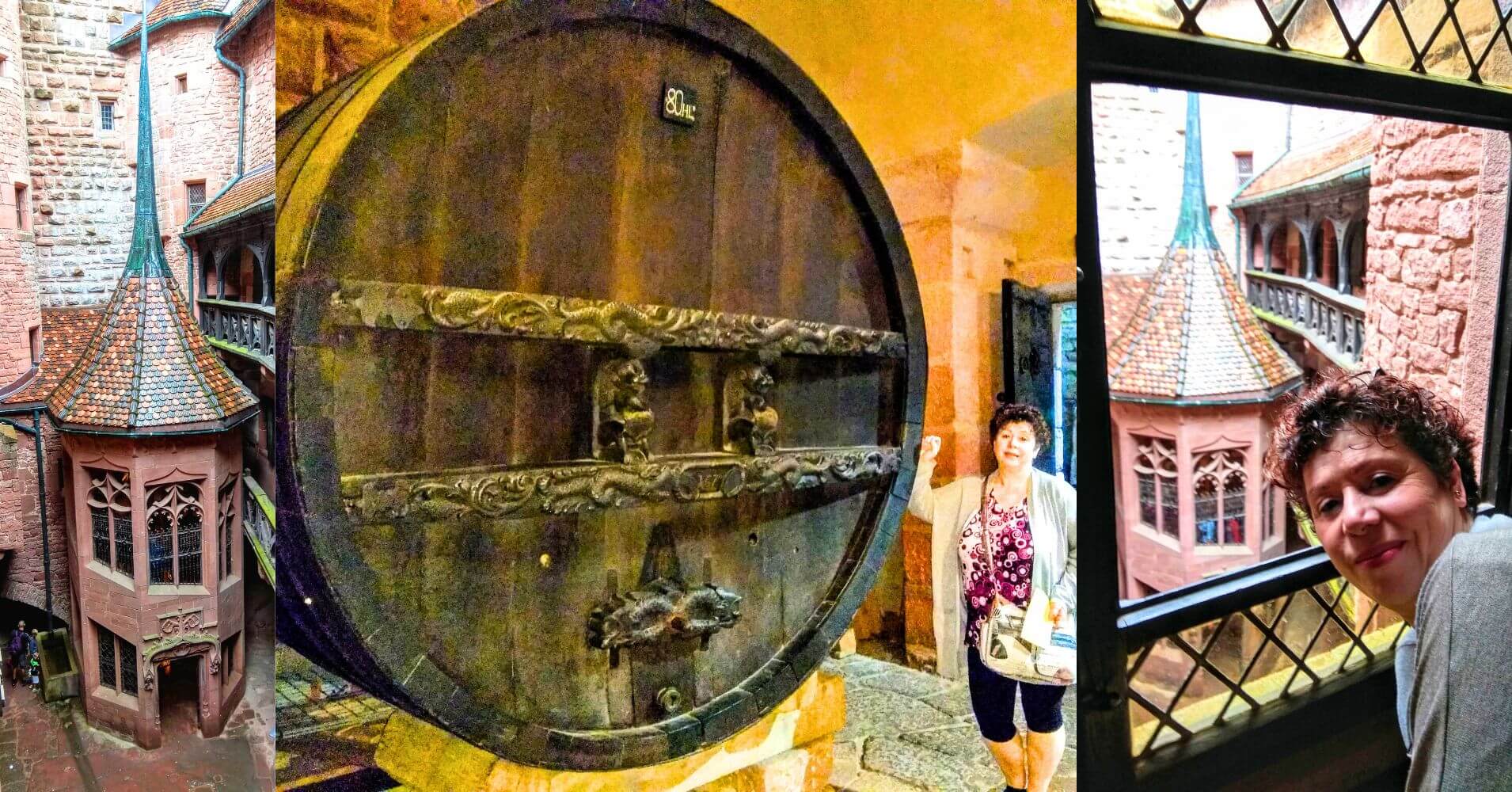 Visita del Castillo de Haut-Koenigsbourg. Alsacia, Francia.