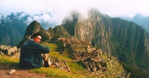 Vista Panorámica en la Ruta Inca Machu Picchu. Perú.