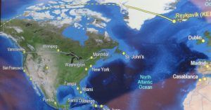 Vuelo desde Keflavik a Anchorage. Alaska.