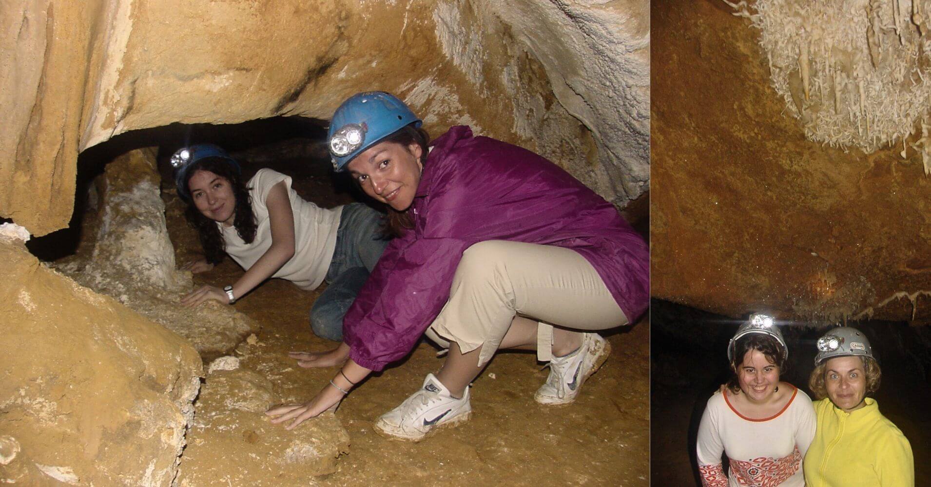 Vuelta por donde vinimos en la Cueva del Escalón. Arredondo, Cantabria.